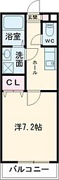 ジーメゾン大久保 1Kの間取図画像