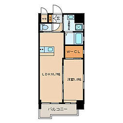 メゾン・ド・プレシューズ 1LDKの間取図画像