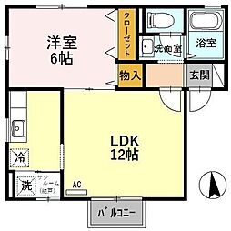 間取図画像 1LDK