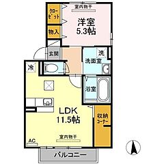 物件の間取り