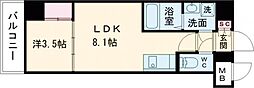 ＬＩＶＩＡＺ　ＫＯＢＥ　ＬａＭｅｒ 4階1LDKの間取り