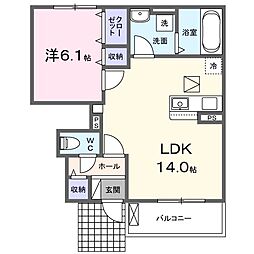 間取図画像 1LDK