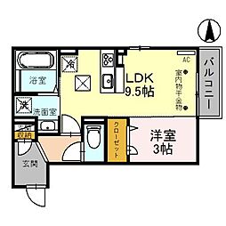 ルポール寿 1LDKの間取図画像