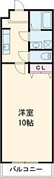 Feliz羽倉崎 1Kの間取図画像