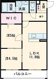 GREENAWAY 2LDKの間取図画像