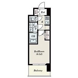 S-RESIDENCEJOTOSEVER 1Kの間取図画像