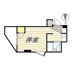 プレアール名古屋原 ワンルームの間取図画像