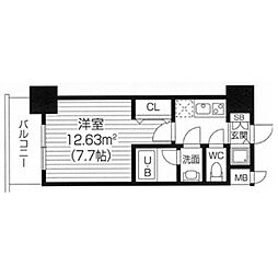 S-RESIDENCEフクシマLuxe 1Kの間取図画像