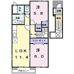 間取図画像 2LDK