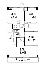 アクトヒルズ八千代2 3LDKの間取図画像