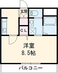 CLASICO 1Kの間取図画像