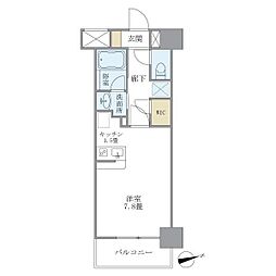 Cours 1Kの間取図画像