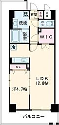 LaGrace 1LDKの間取図画像