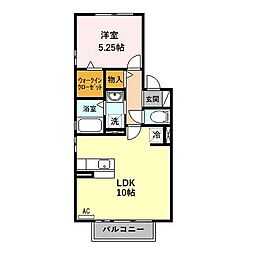 ベルドミール瑞穂 1LDKの間取図画像