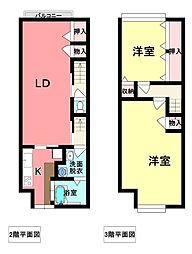 Ｂｅｌｌｅ2 1階2LDKの間取り