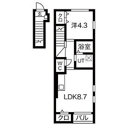 間取図画像 1LDK