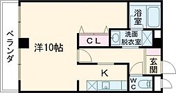 アジュール広田 ワンルームの間取図画像