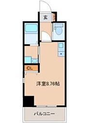 ＬＵＮＡ仙台東口 5階ワンルームの間取り