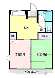間取図画像 2DK