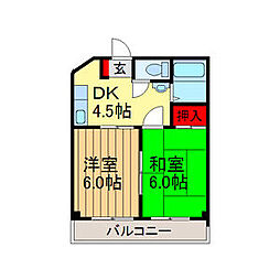 間取図画像 2DK