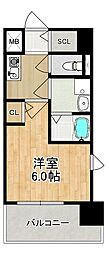 Modern Palazzo 東本町 3階1Kの間取り