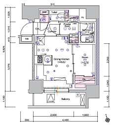 SYFORMEITABASHI2 1DKの間取図画像