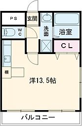 グランドール姫路 ワンルームの間取図画像