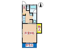 間取図画像 1K