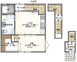 s.a.box寺家C棟 3階1LDKの間取り