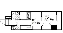 ラプラージュ 7階1DKの間取り
