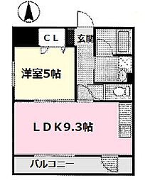 I's岐阜駅前 1LDKの間取図画像