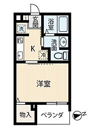 GRACE可部南 1Kの間取図画像