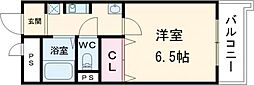 リトゥール澤 1Kの間取図画像
