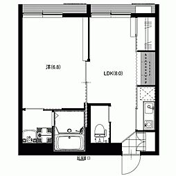 Forest 1階1LDKの間取り