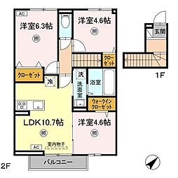 間取図画像 3LDK