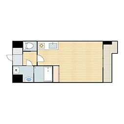 PRIMROSE 2階ワンルームの間取り