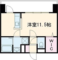 クロノス39京町本丁 ワンルームの間取図画像