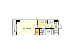 ベルガモット門司駅前 1Kの間取図画像