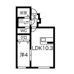 間取図画像 1LDK