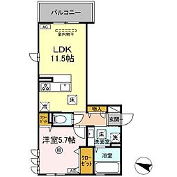 Crea Inn(クレア イン) 1LDKの間取図画像