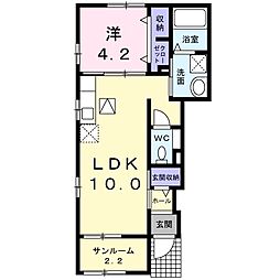 アデルフィR3 1LDKの間取図画像
