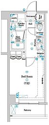 dips上板橋 1Kの間取図画像