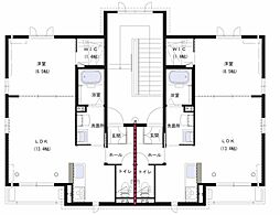 シャーメゾン　ルアナA棟 2階1LDKの間取り