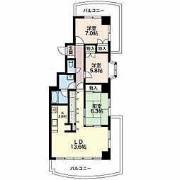 グランドメゾン長野 3LDKの間取図画像
