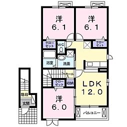 グランド・ソレーユ 3LDKの間取図画像