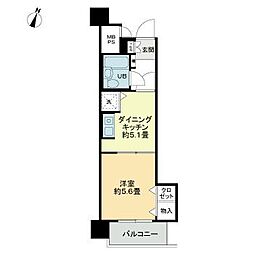 ライオンズマンション上杉西 4階1DKの間取り