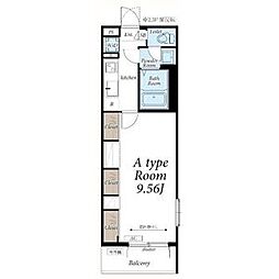 JR東北本線 太子堂駅 徒歩9分の賃貸マンション 1階1Kの間取り