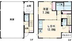 インフィニティ・ベース 1階1LDKの間取り
