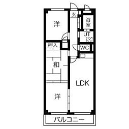 第2グリーンマンション守山 3階3LDKの間取り