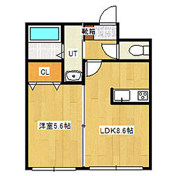 A BOND 302 3階1LDKの間取り